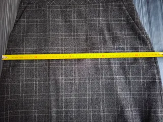 Falda mini de cuadros gris