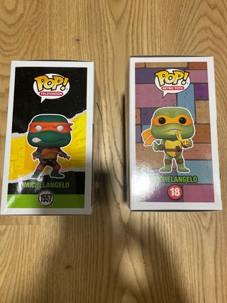Funko Pop! Tortugas Ninja Michelangelo 1557 y 18