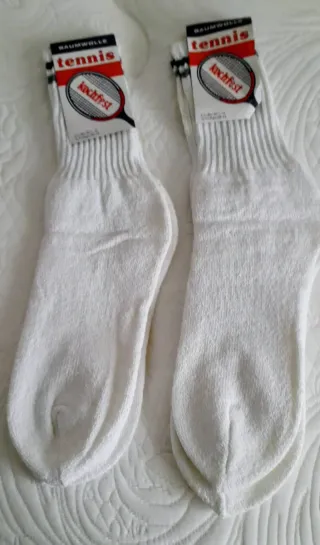 Calcetines Tenis Kochfest Vintage Algodón Blanco