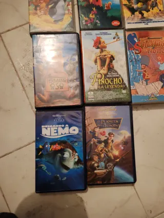 Colección 8 Películas VHS Infantiles (Español)