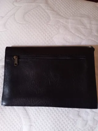 Cartera  piel negra