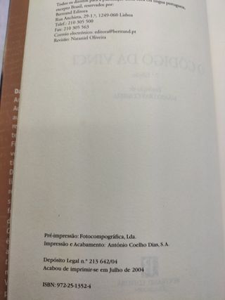 O Código Da Vinci - Dan Brown