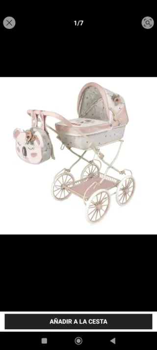 Carro de Muñecas De Cuevas Rosa