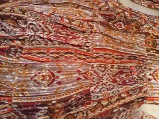 Vestido Zara bohemio estampado con brillos