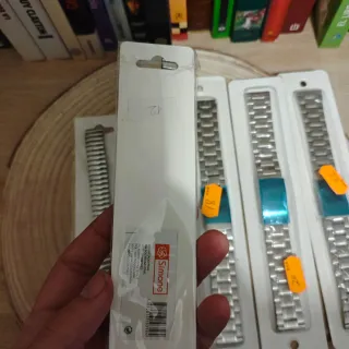 Lote 6 correas de reloj de acero