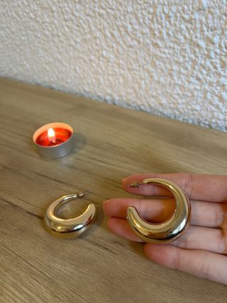 Pendientes Aro Zara Dorados