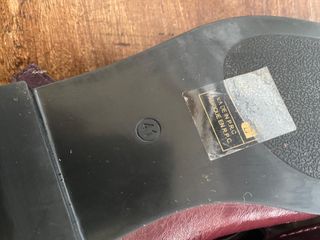 Ballerine bordeaux con cinturino Tg 40