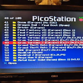 PlayStation con 100 juegos