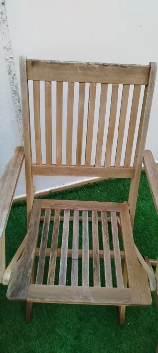 Conjunto mesa y sillas madera acacia CASARIA