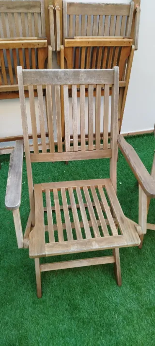 Conjunto mesa y sillas madera acacia CASARIA