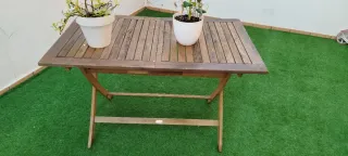 Conjunto mesa y sillas madera acacia CASARIA