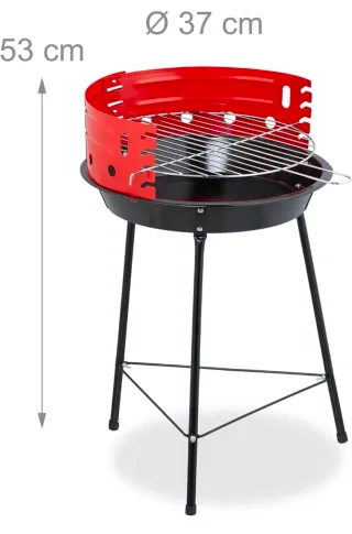 Barbecue a Carbonella con Paravento Ø 37 cm