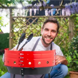 Barbecue a Carbonella con Paravento Ø 37 cm
