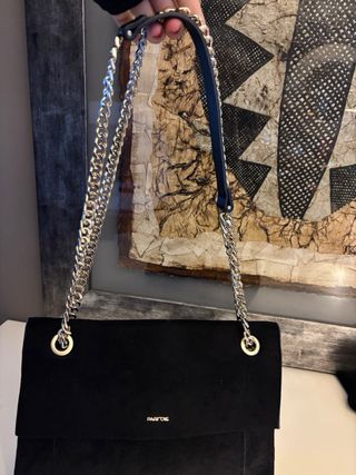 Bolso Parfois negro terciopelo