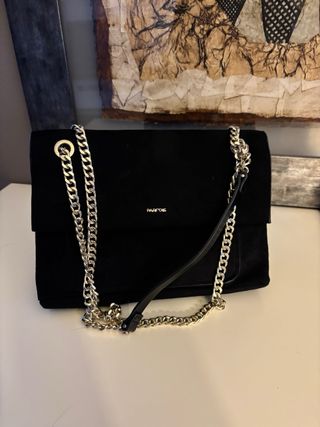 Bolso Parfois negro terciopelo
