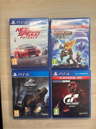 Juegos play station 4