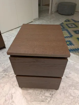 Coppia comodini Ikea MALM marroni