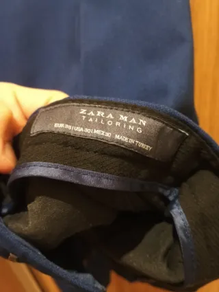 Traje Zara Hombre Azul Marino