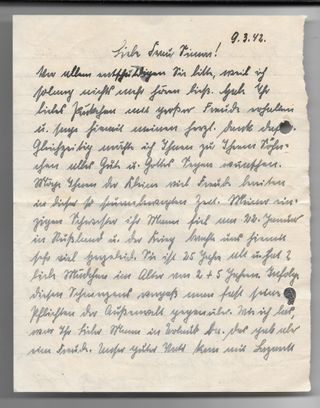 Carta original WWII - Feldpost