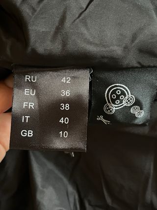 Abrigo de cuero La Petite Blanche Negro