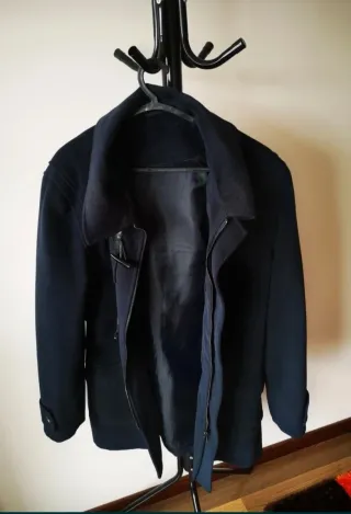 Casaco de fazenda azul