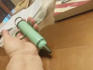 Jeringuilla antigua decoración glaseado