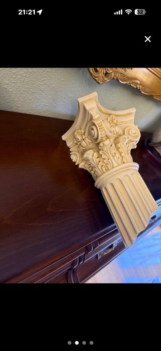 Colonne corinzie decorative per parete