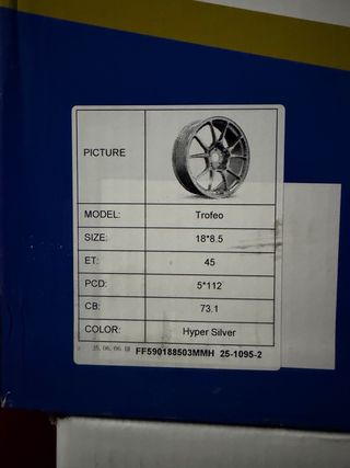 Llantas Racing Division Trofeo + Neumáticos Yoko