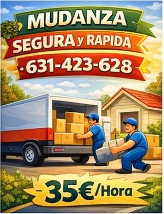 Mudanza brata Barcelona y alrededor con 2 ayudante