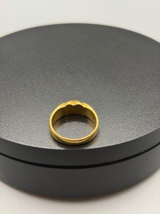 Ref342 Solitario de oro de 18k