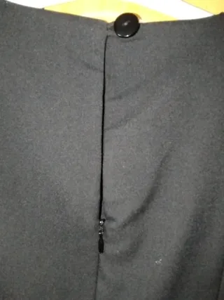 Vestido largo negro sin mangas mujer