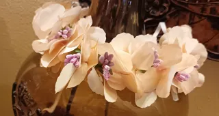 Corona de comunión flores