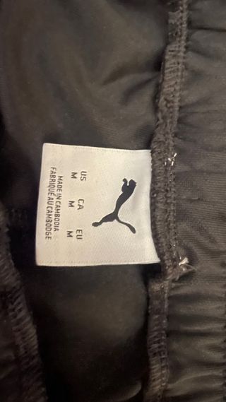 Pantalón chándal Puma negro y blanco