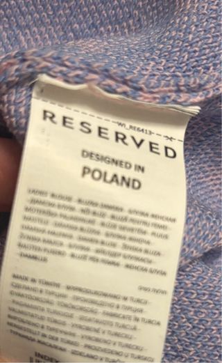 Top Reserved talla S estampado geométrico