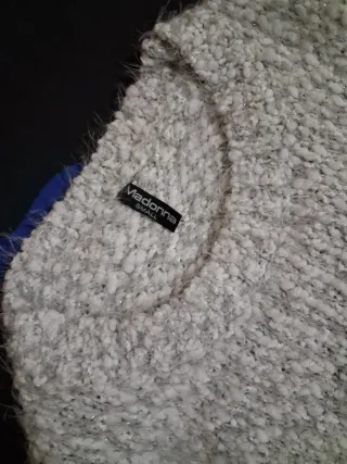 Maglione donna sfumato grigio/nero