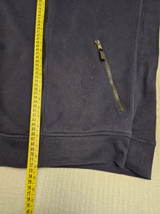 Sudadera azul con capucha y cremallera Talla XL