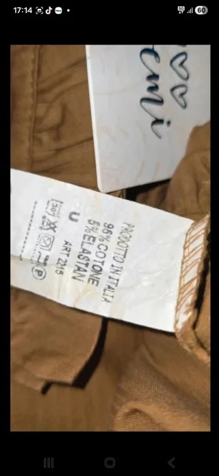 Camisa camel cuello y puños con tablitas