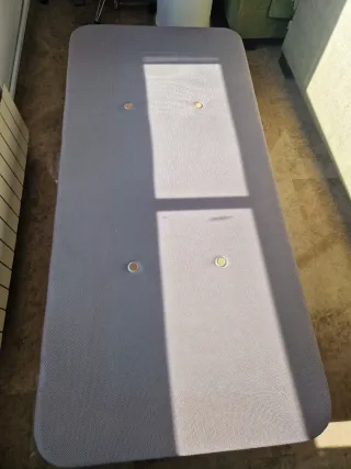 Base tapizada transpirable 90x190 cm para colchón