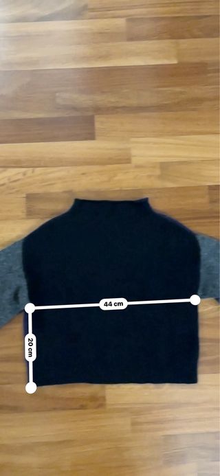 Maglione corto donna nero-viola-grigio S