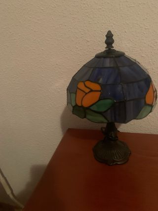 2 Lamparas Tiffany Cristal y Metal