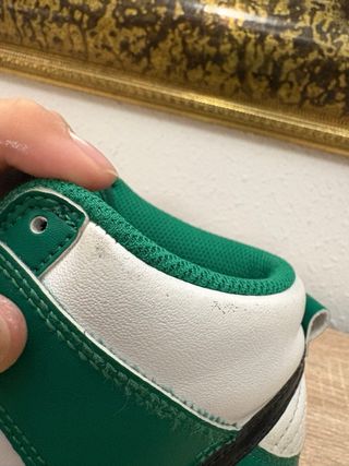 Nike Dunk High verdes y blancas talla 38