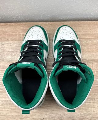 Nike Dunk High verdes y blancas talla 38