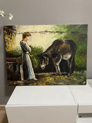 Cuadro al óleo estilo impresionista