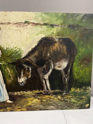 Cuadro al óleo estilo impresionista