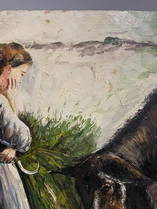 Cuadro al óleo estilo impresionista