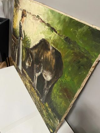 Cuadro al óleo estilo impresionista