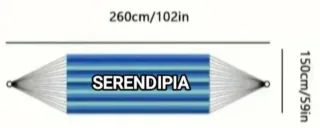 HAMACA EXTRA GRANDE/DOBLE (200 CM X 150 CM)