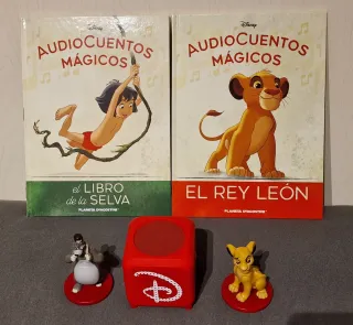 2 AUDIOCUENTOS DISNEY FIGURAS + LIBROS + ALTAVOZ