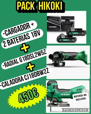 Pack Herramientas Hikoki 18V