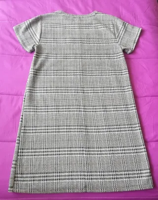 Vestido Zara M flores bordadas